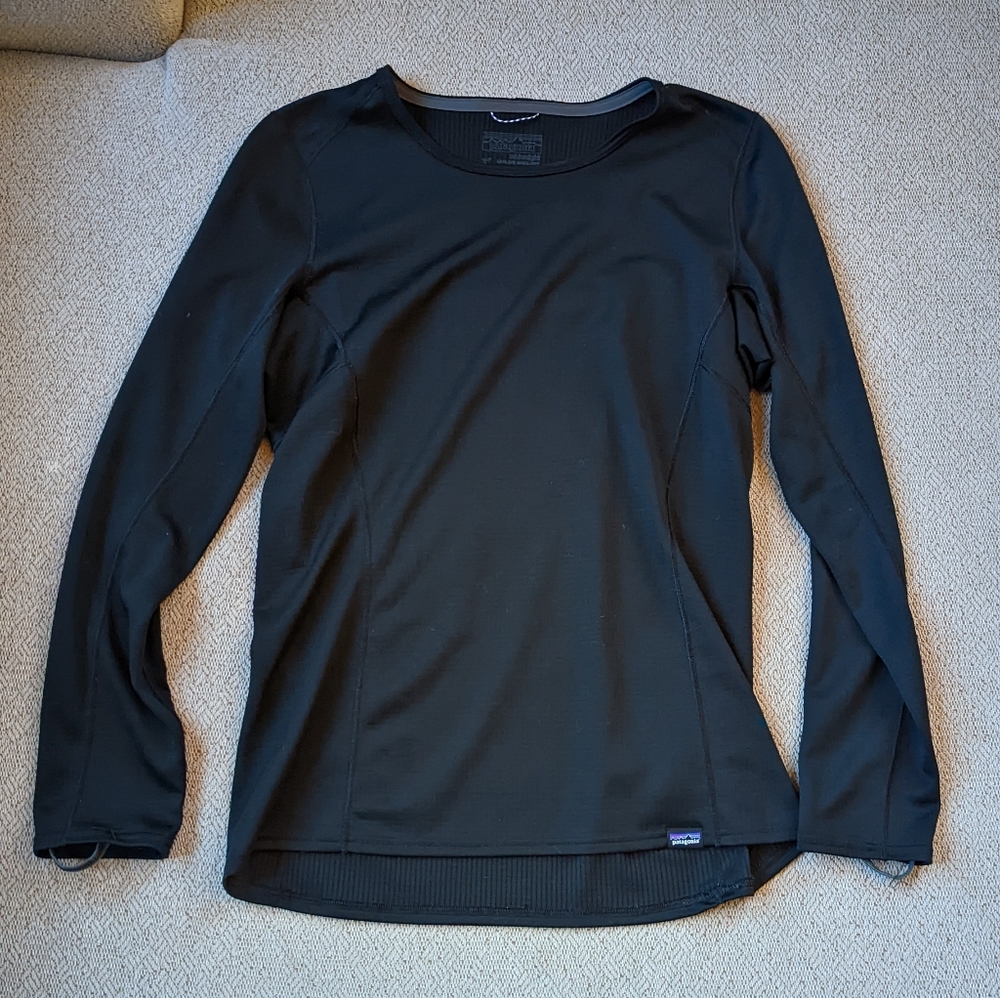 Patagonia Women's Capilene Midnight Crew, black, small